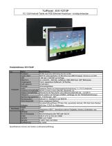 EVI-YZ10P : 10,1-Zoll-Android-Tablet mit POE-Ethernet-Anschluss –bündig einbaubar