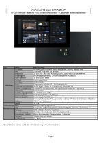 EVI-YZ14P : 14-Zoll-Android-Tablet mit POE-Ethernet-Anschluss – Optionaler Näherungssensor