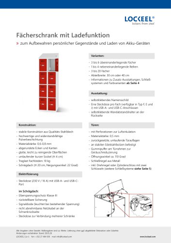 Fächerschrank mit Ladefunktion