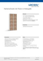 Fächerschrank mit Türen in Holzoptik-1