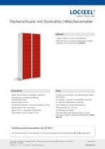 Fächerschrank mit Zentraltür -1