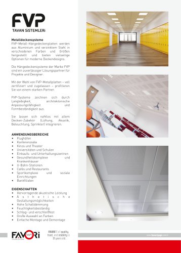 Metalldeckensysteme