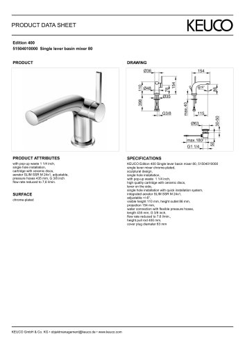 EDITION 400 FITTINGS