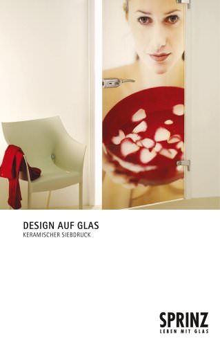 Design auf Glas