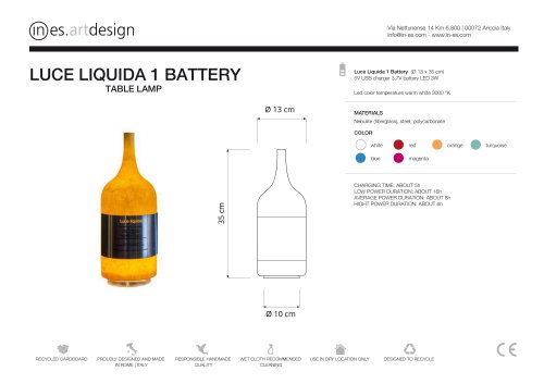 LUCE LIQUIDA 1 BATTERY