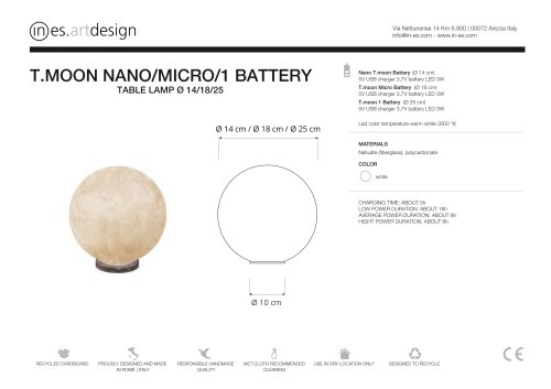 T.MOON NANO/MICRO/1 BATTERY