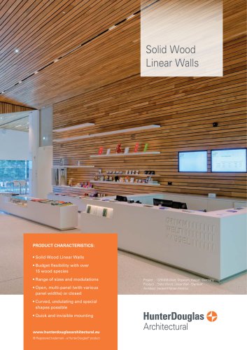 Derako® Linear Wall | Technical Leaflet