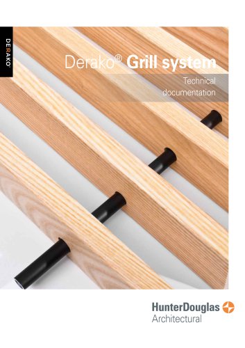 Derako® Solid Wood Grill | Technical Brochure