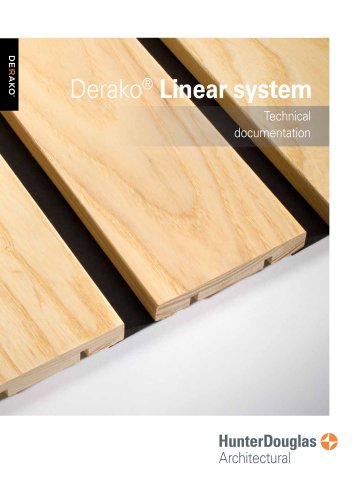 Derako® Solid Wood Linear | Technical Brochure