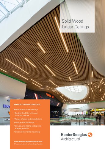 Derako® Solid Wood Linear | Technical Leaflet