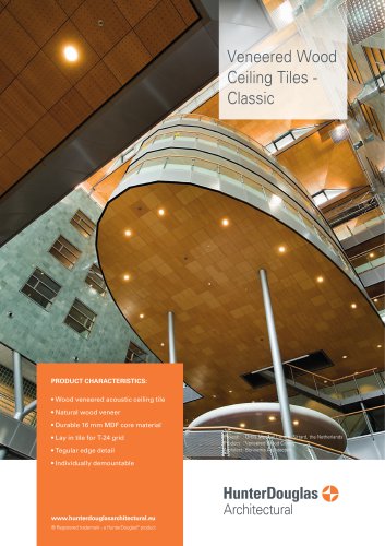 Derako® Veneered Tiles Classic | Technical Leaflet