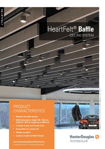 HeartFelt® Baffles | Technical Leaflet