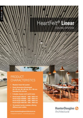 HeartFelt® Linear | Technical Leaflet