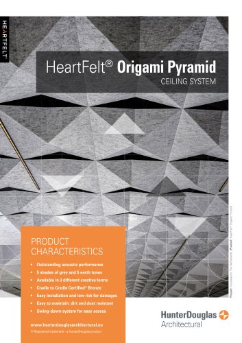 HeartFelt® Origami Pyramid | Technical Leaflet