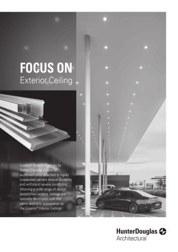 Luxalon® Metal Ceilings Exterior | Technical Brochure
