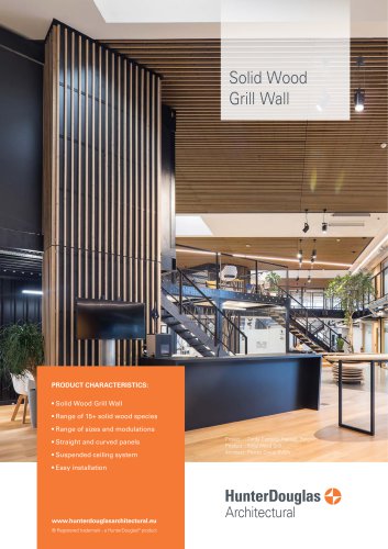 Solid Wood Grill Wall | Technical Leaflet