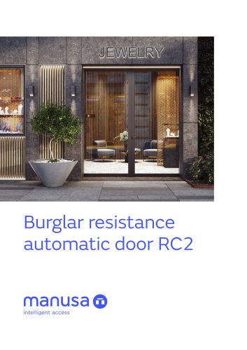 Burglar resistance automatic door RC2