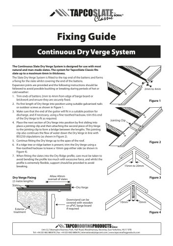 Dry verge fixing guide