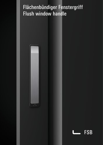 Flush window handle