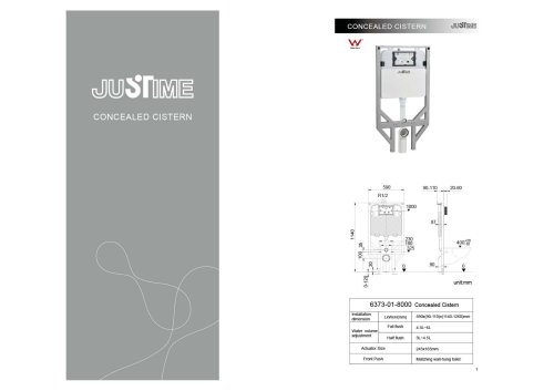 CONCEALED CISTERN