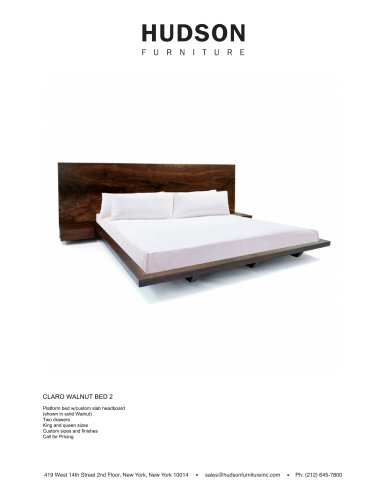 BEDS:CLARO WALNUT BED 2