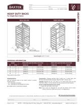 HEAVY DUTY RACKS For Single Rack Ovens