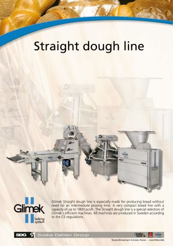 Straight dough line