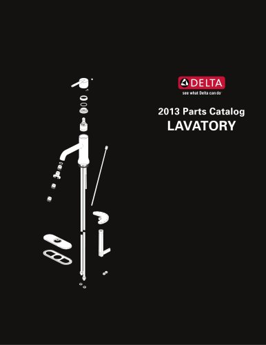 2013 Delta Parts Catalog - Lavatory