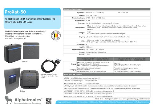 RFID Karten-Leser ProXat-50