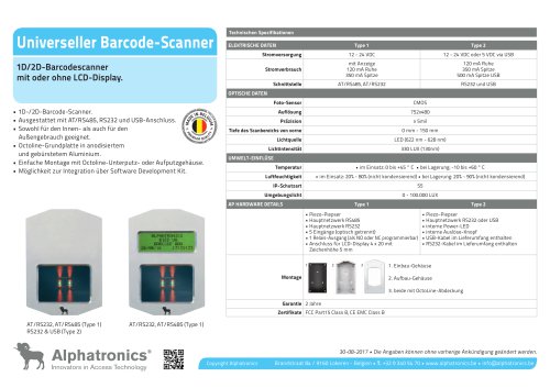 Universeller Barcode-Scanner