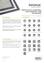 INNOVUS HPL STANDARD,  POSTFORMING, FIRE  RETARDANT