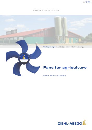 Fans for agriculture