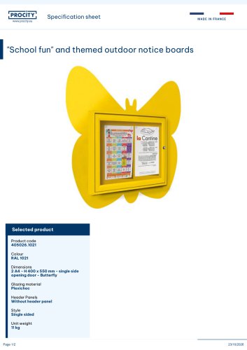 "School fun" and themed outdoor notice boards