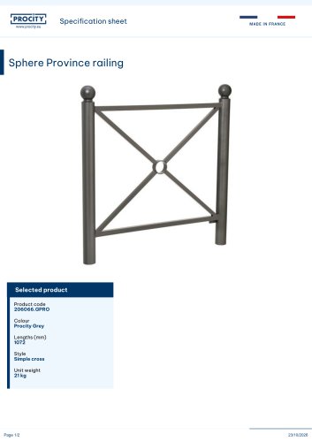 Sphere Province railing
