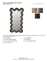 BENNY LARGE MIRROR, MULTI FINISHES