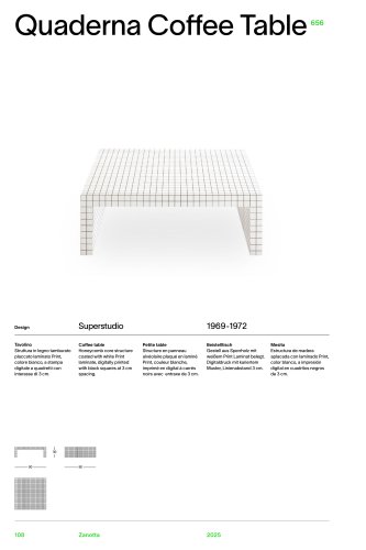 Katalog 656 QUADERNA COFFEE TABLE