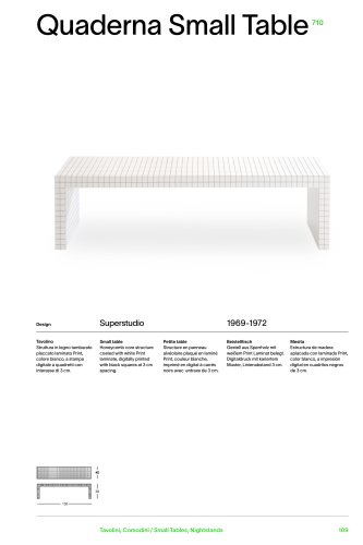 Katalog 710 QUADERNA SMALL TABLE