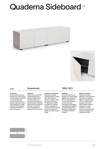 Katalog 756 QUADERNA SIDEBOARD