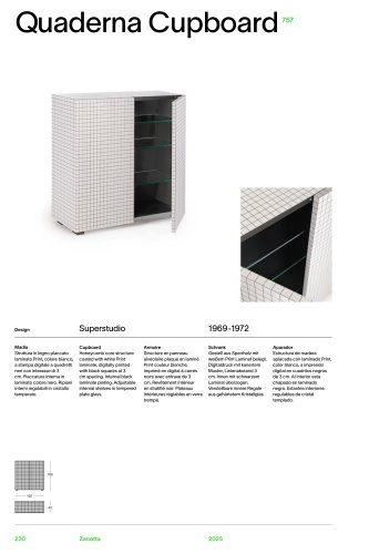 Katalog 757 QUADERNA CUPBOARD