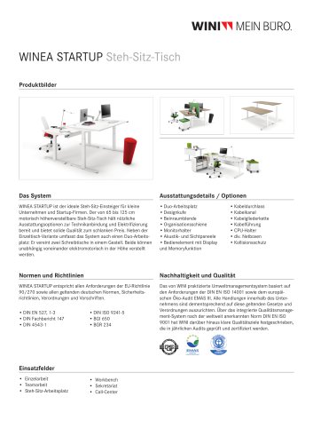 WINEA STARTUP Steh-Sitz-Tisch