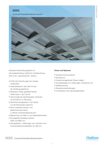 HALTON-CYCLOCELL CASSETTE CEILING