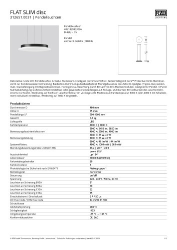 FLAT SLIM disc en suspension