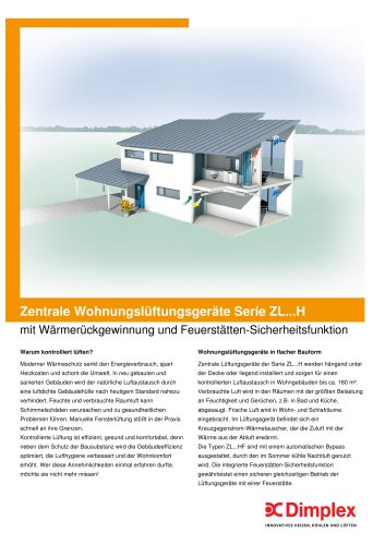 Zentrale Wohnungslüftungsgeräte Serie ZL...H