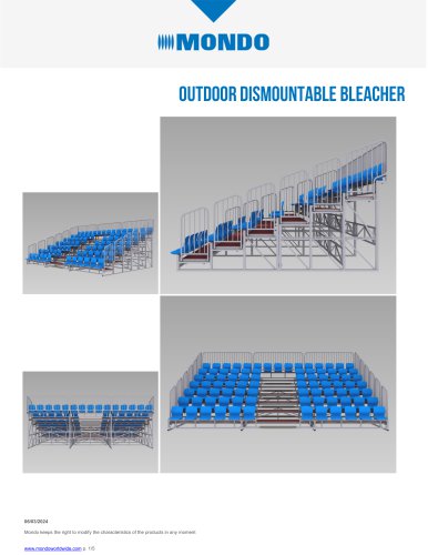 OUTDOOR DISMOUNTABLE BLEACHER