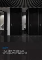 Touchless WC cubicles with occupancy indicator