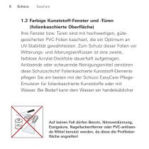 Schüco EasyCare – Pflegeanleitung für Kunststoff-Fenster und -Türen - 8