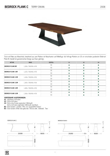 scheda tecnica bedrock plank c