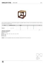 scheda tecnica bungalow stool