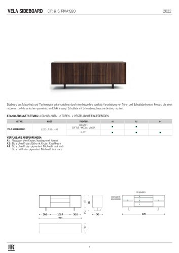 scheda tecnica vela slideboard