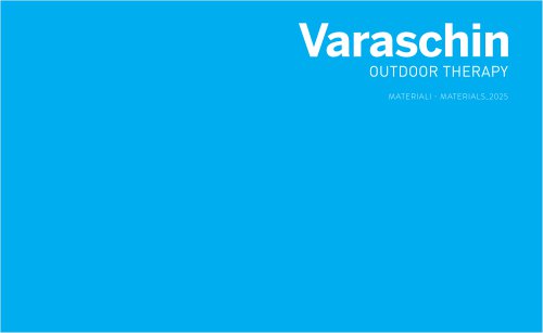 Varaschin OUTDOOR THERAPY MATERIALI - MATERIALS_2024